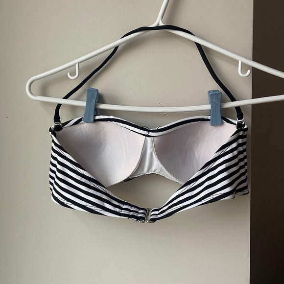 Mossimo Supply Co. Striped Bandeau Bathing Suit Top Small - Picture 3 of 4